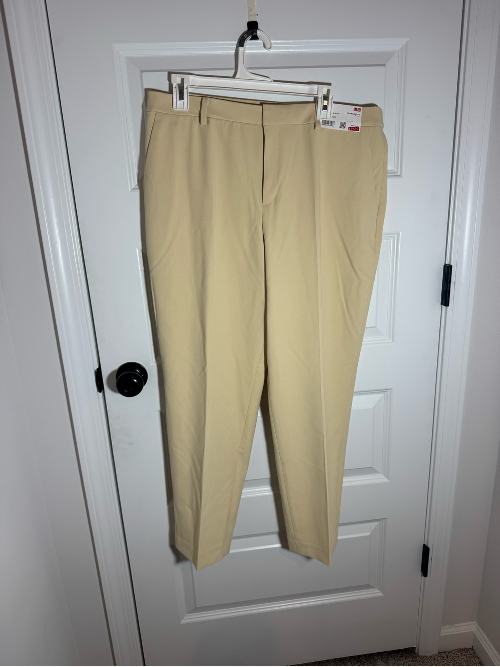 Uniqlo Light Yellow Dress Pants - Slim Tapered